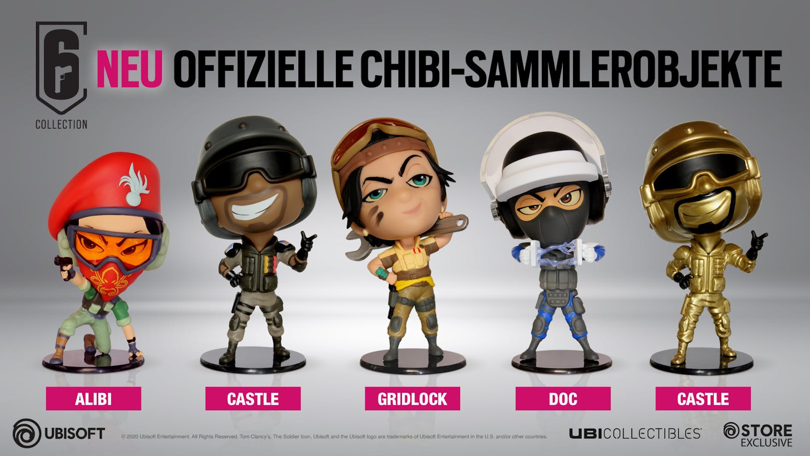 Die neuen Figuren können im Ubisoft Store einzeln, sowie auch im Six Collection Bundle vorbestellt werden. 