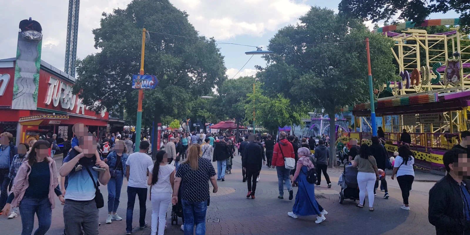 Menschenmassen im Wiener Prater 