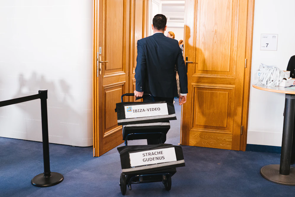 Der Ibiza-U-Ausschuss tagt im Parlament.