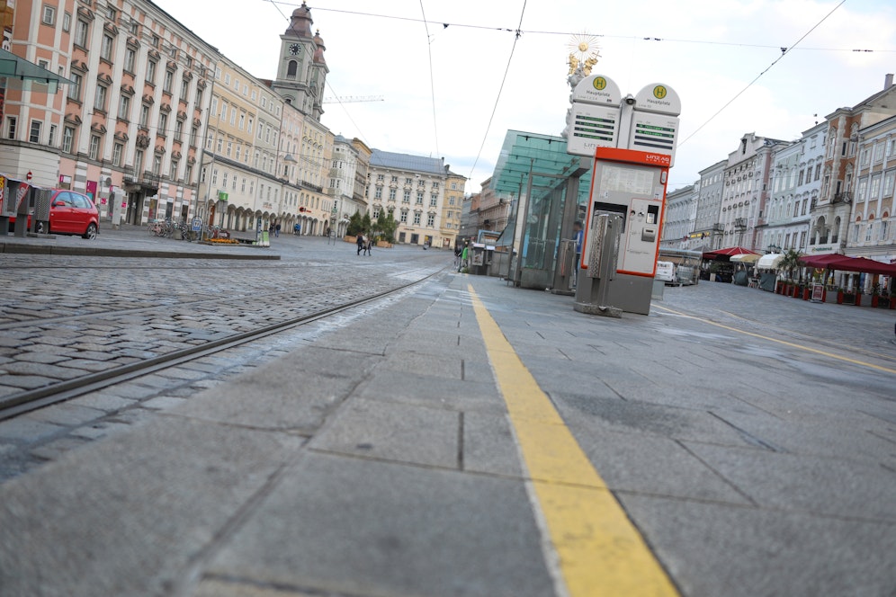Der Familienvater starb an dieser Linzer Straßenbahnhaltestelle.