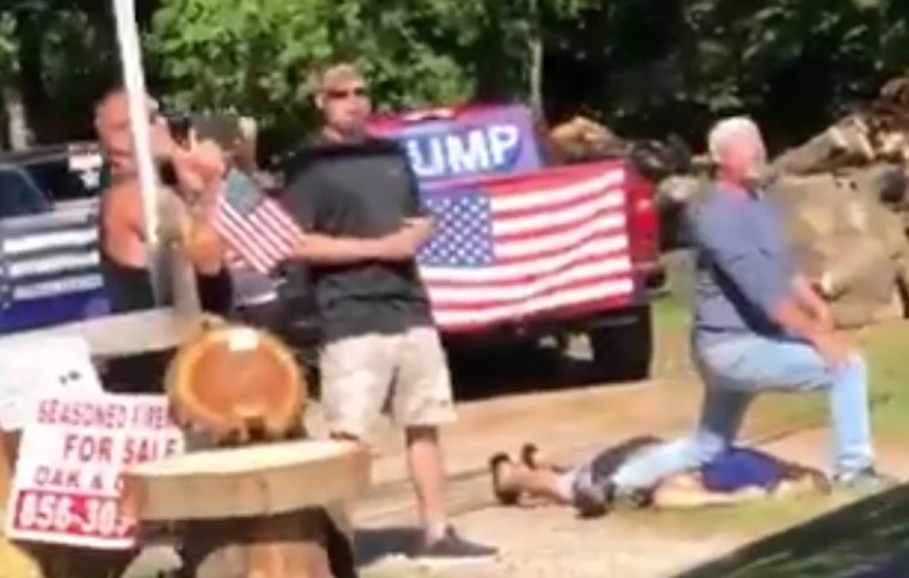 Diese Trump-Befürworter verspotteten den getöteten Afroamerikaner George Floyd