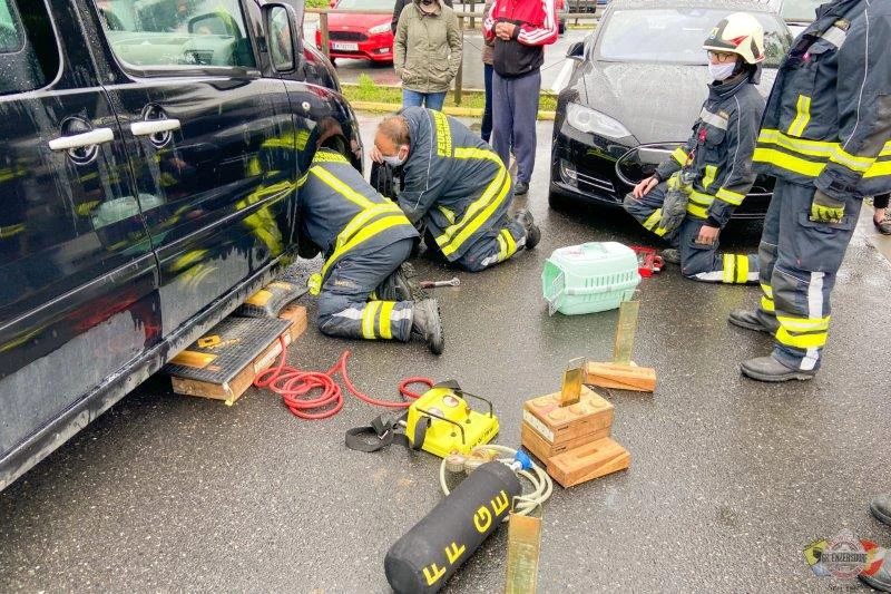 Die Rettung war nicht gerade unkompliziert