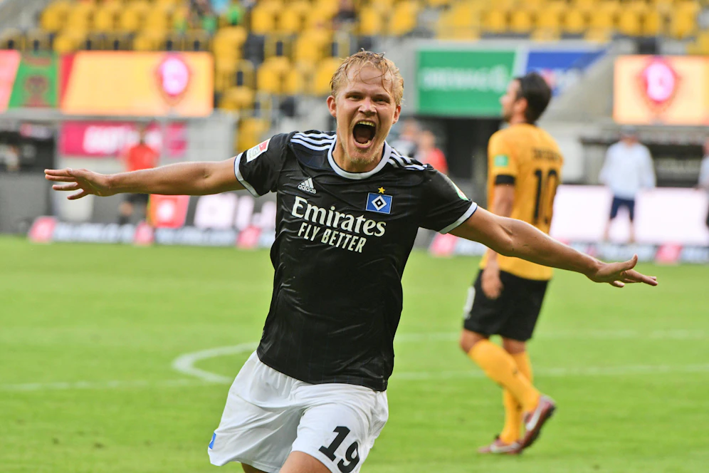 Joel Pohjampalo erlöste den HSV spät.