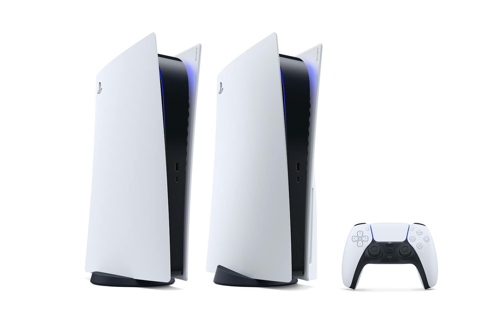 Im schlanken, weißen Tower-Look ragt sie empor und weicht damit vom bisherigen Design so stark ab wie nie zuvor: Die PlayStation 5.