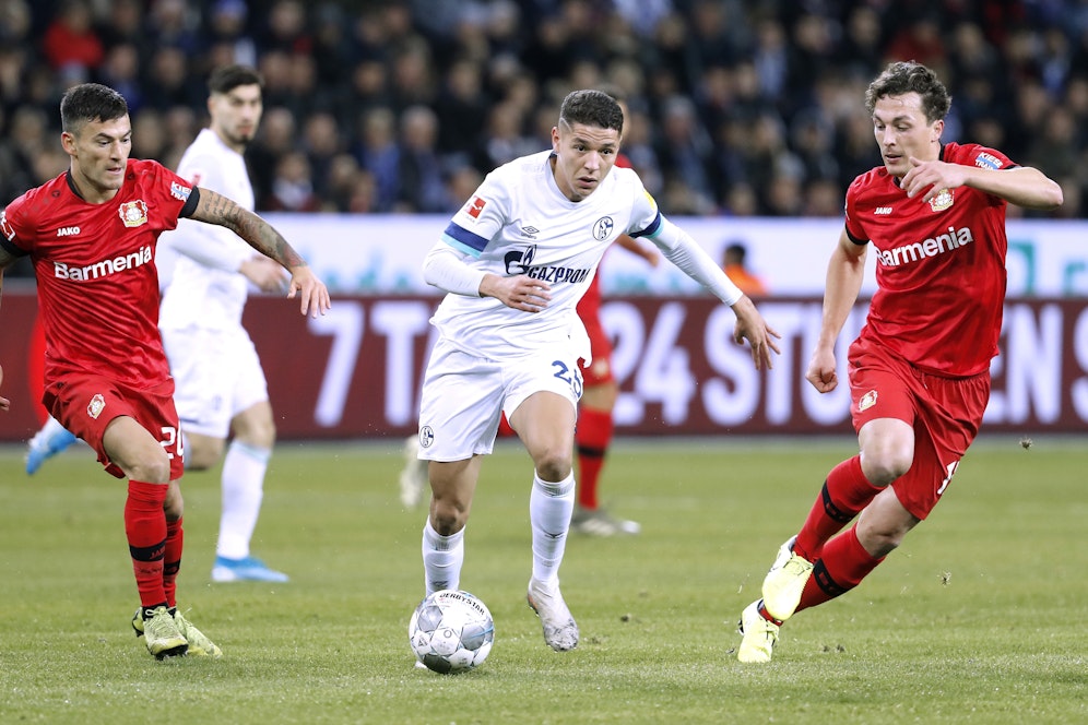 Leverkusen holte auf Schalke ein 1:1.&nbsp;