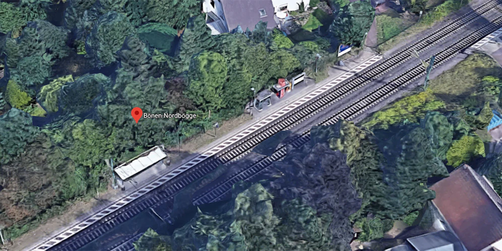 Der Bahnhof von Nordbögge.