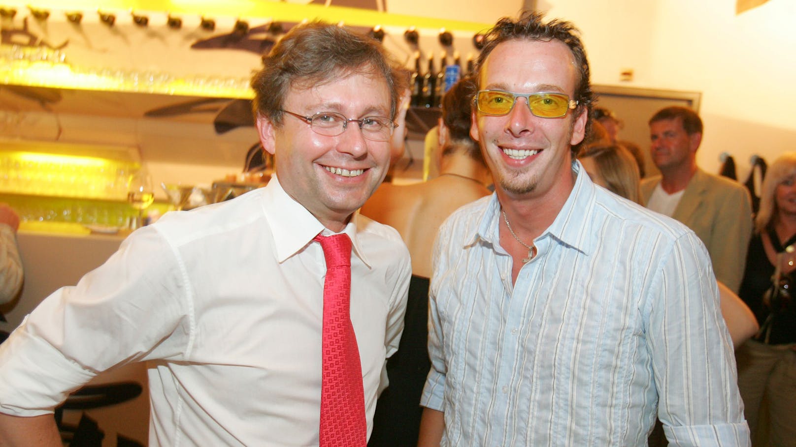 Robert Kratky mit Alexander Wrabetz beim ATV-Jahresfest 2006. Im Jahr darauf wurde Wrabetz zum ORF-Generaldirektor.