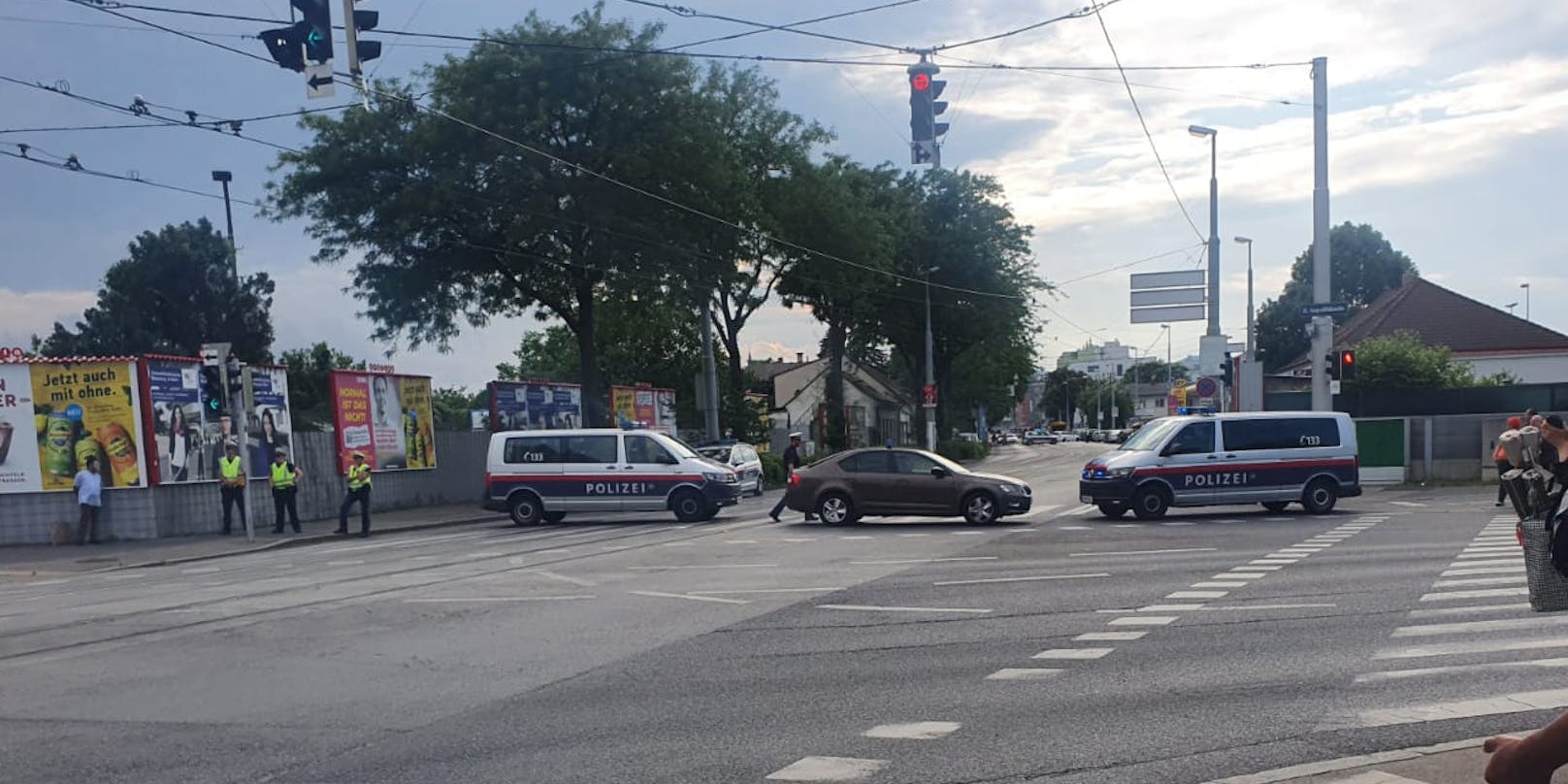 Polizei-Einsatz in der Donaufelder Straße (Wien-Floridsdorf)