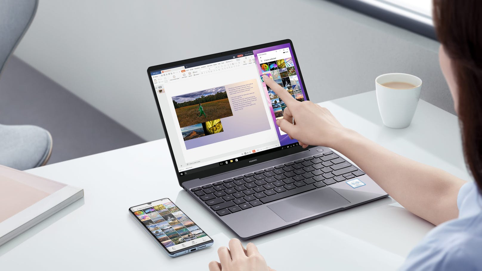 Das Huawei MateBook X Pro erfüllt alle Ansprüche an das moderne Arbeiten - ob im Büro oder im Homeoffice.