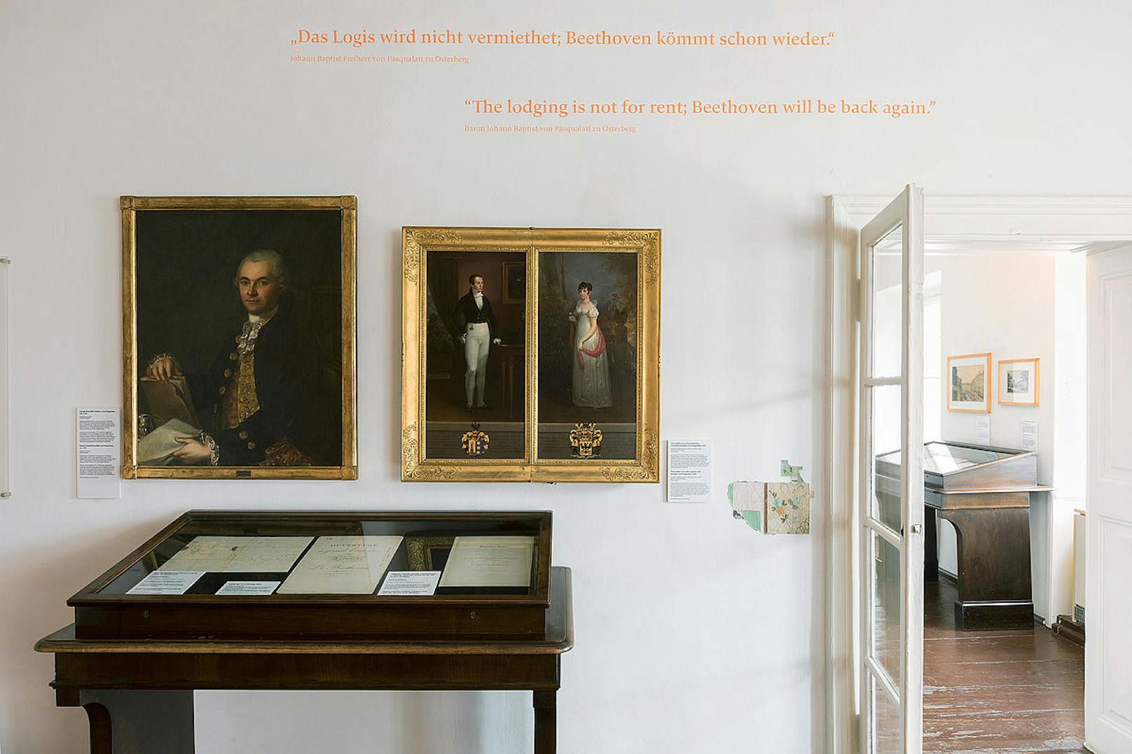 Auch das Beethoven Pasqualatihaus wird derzeit renoviert und kann ab 1. August wieder besucht werden.