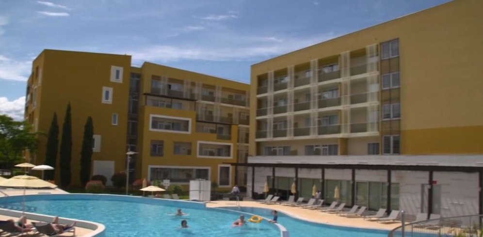 Das Hotel steht praktisch leer.