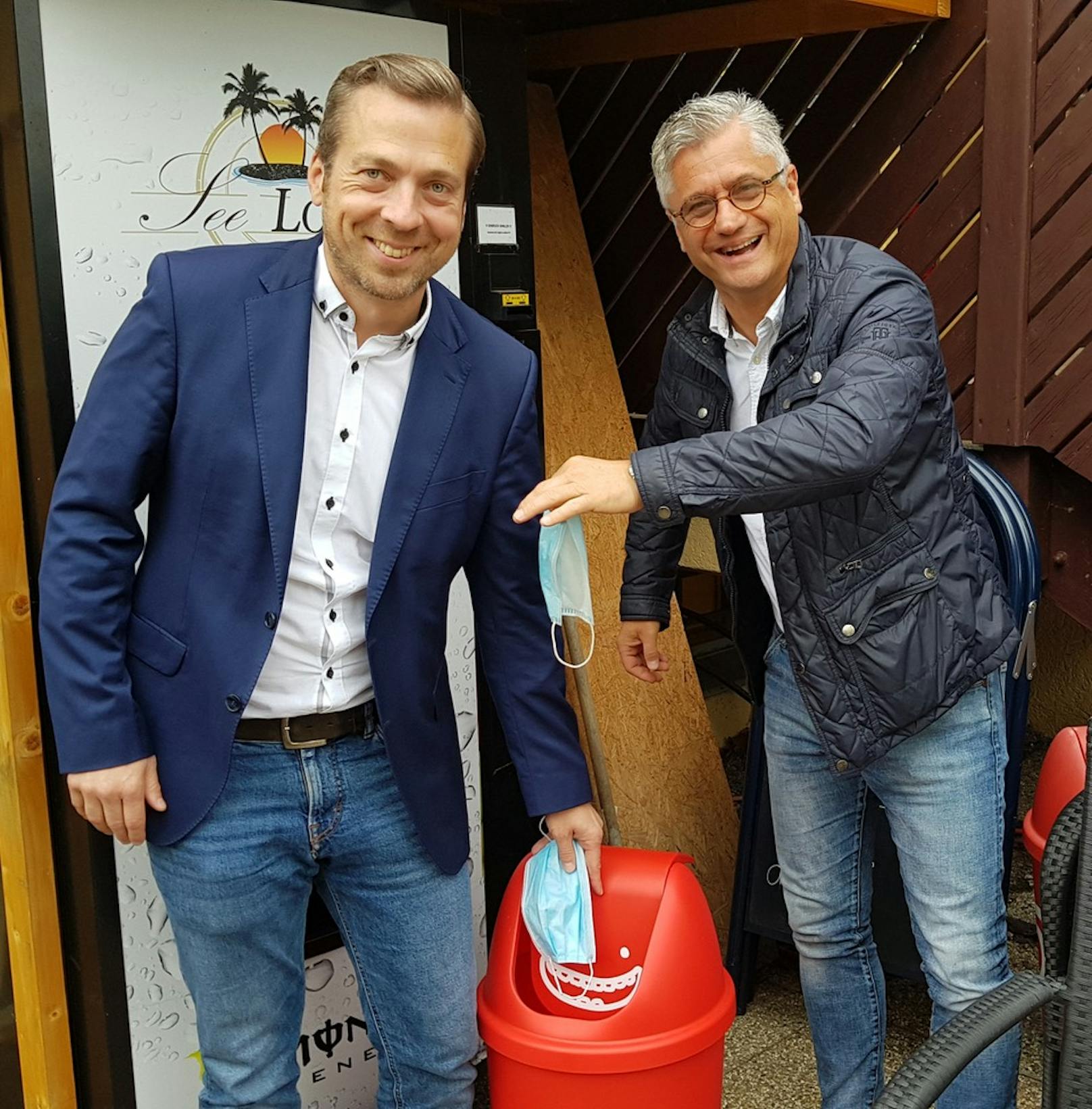Die Stadträte Klaus Otzelberger und Martin Antauer