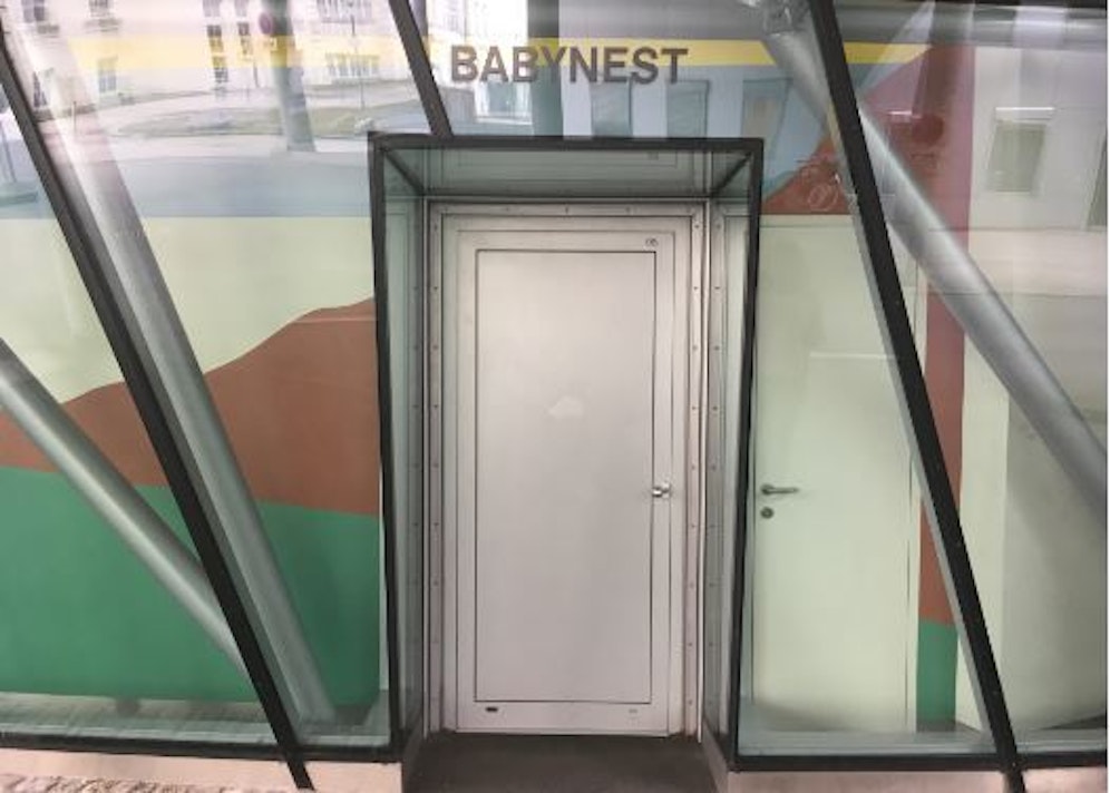 Das Babynest am Kepler Universitätsklinikum, eine von vier Babyklappen in ganz Oberösterreich.