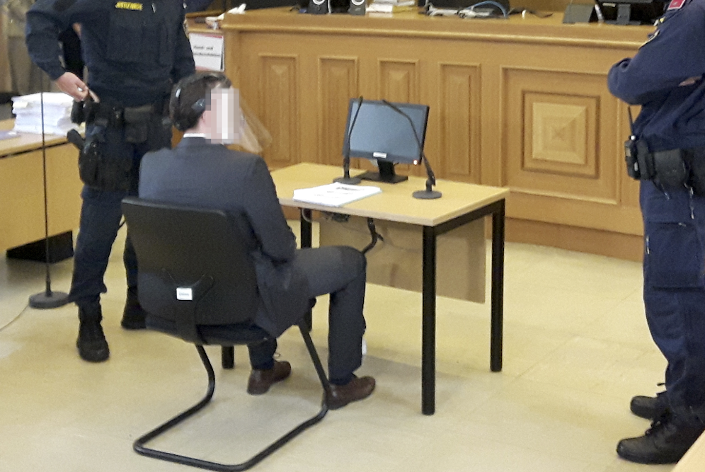 Angeklagter vor Gericht