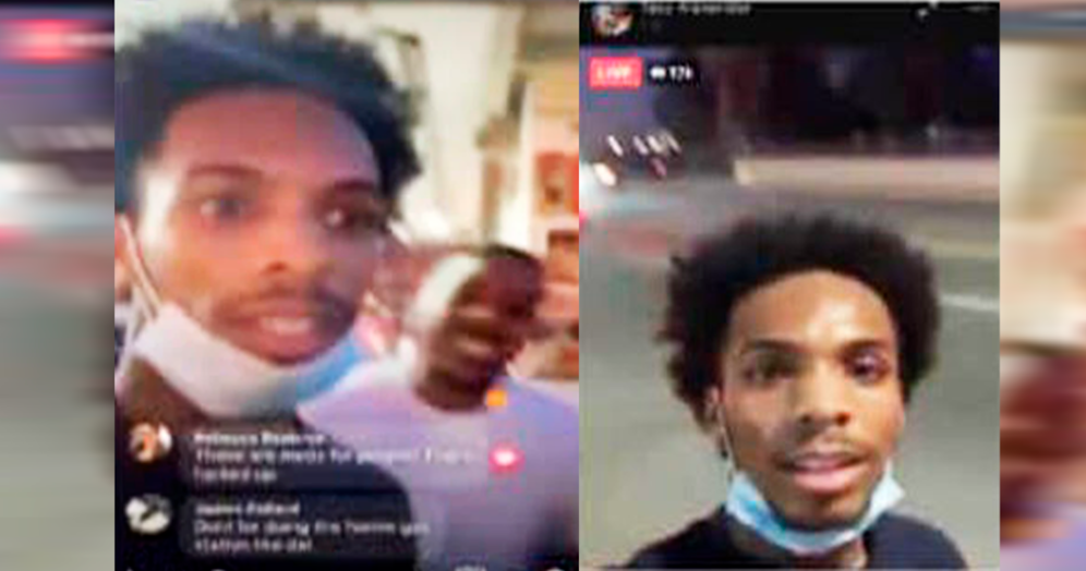 Der Mann filmte seine kriminellen Taten mit.