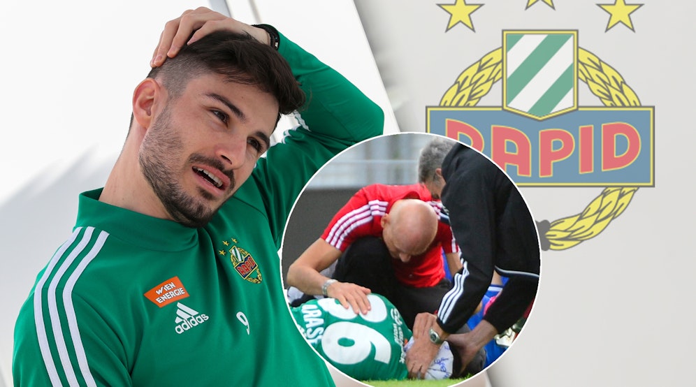 Die medizinische Abteilung hat bei Rapid viel zu tun.