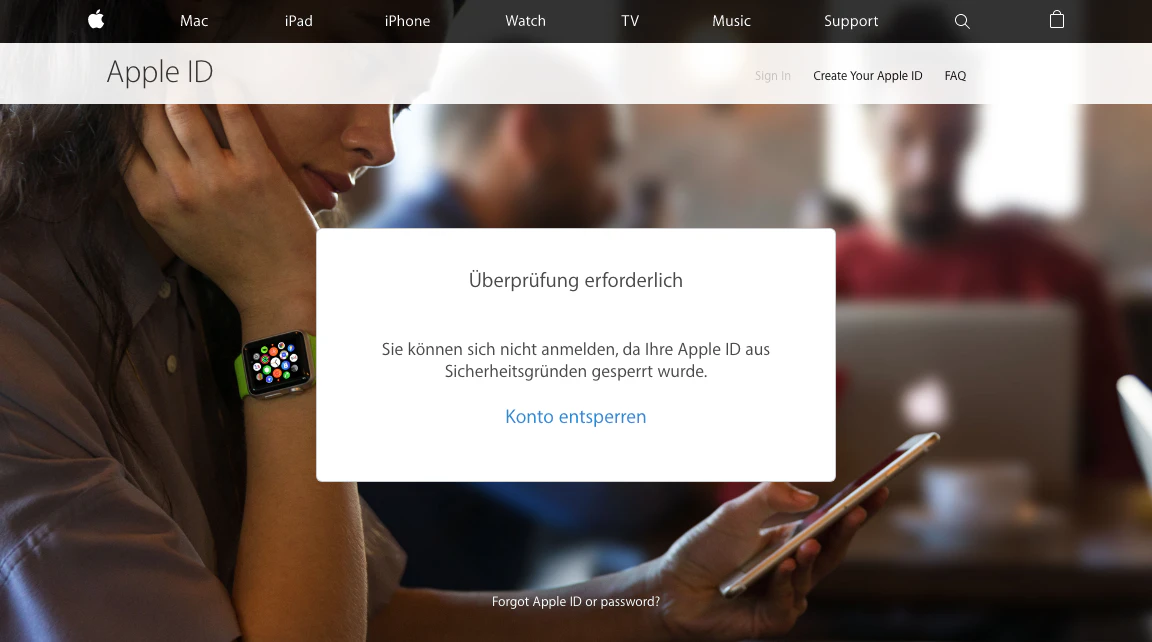 So sieht die Startseite aus.