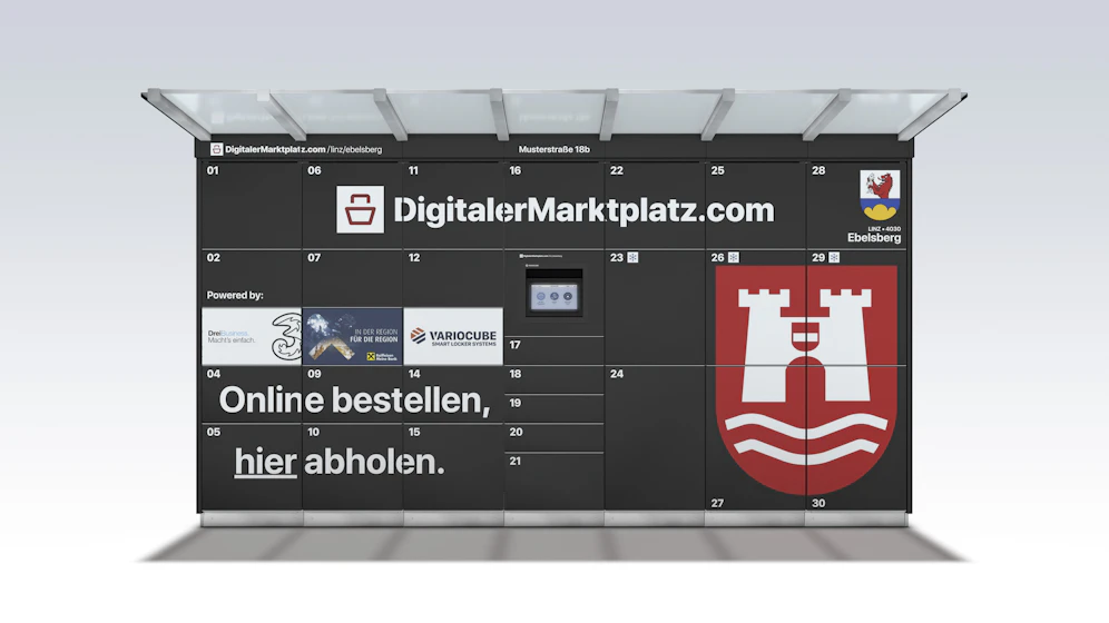 So sehen die Abholstationen in Linz aus.