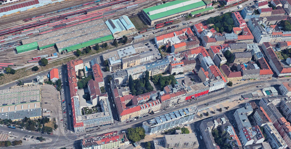 Der frühere Vorort Rustendorf erstreckte sich laut Stadt Wien sich am Ende der damaligen Linzer Poststraße (Mariahilfer Straße) mit dem Zentrum zwischen Zollersperg- und Lehnergasse.