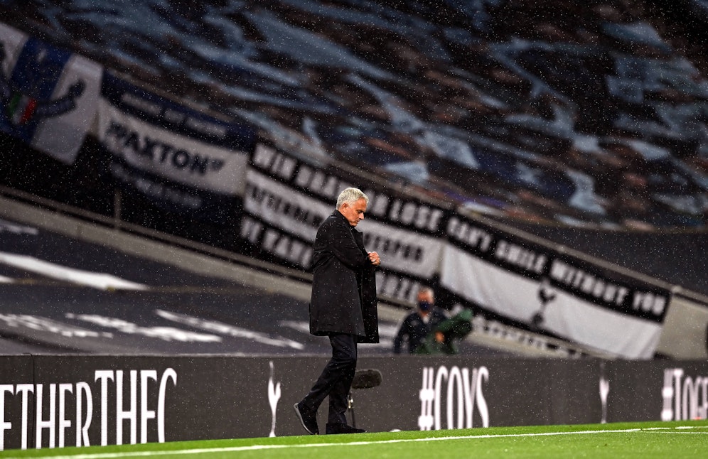 Jose Mourinho holt einen Punkt gegen Ex-Klub Manchester United. 