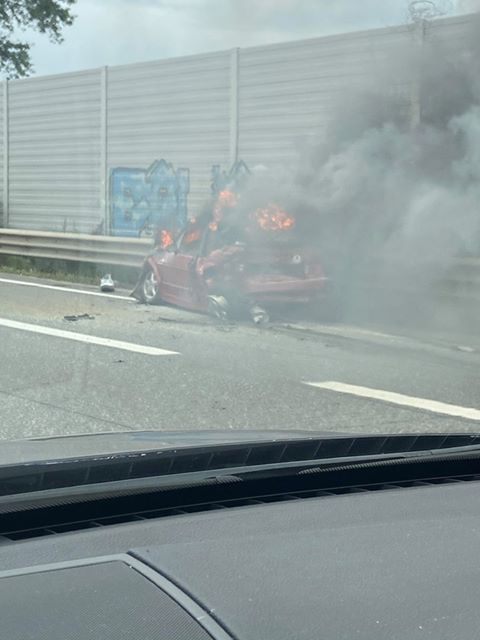 Schwerer Unfall in Wien auf der A4 in Richtung Wien. 
