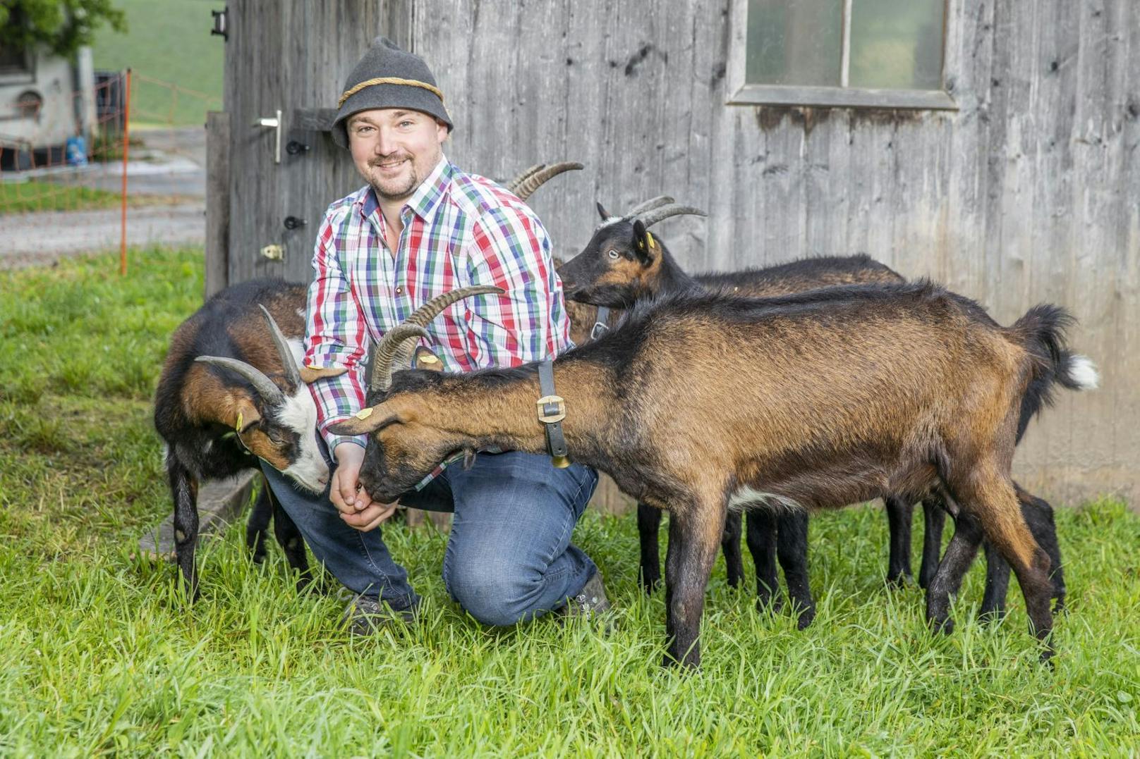 <strong>Florian </strong>(26): Der "urige Almbauer" aus Tirol.