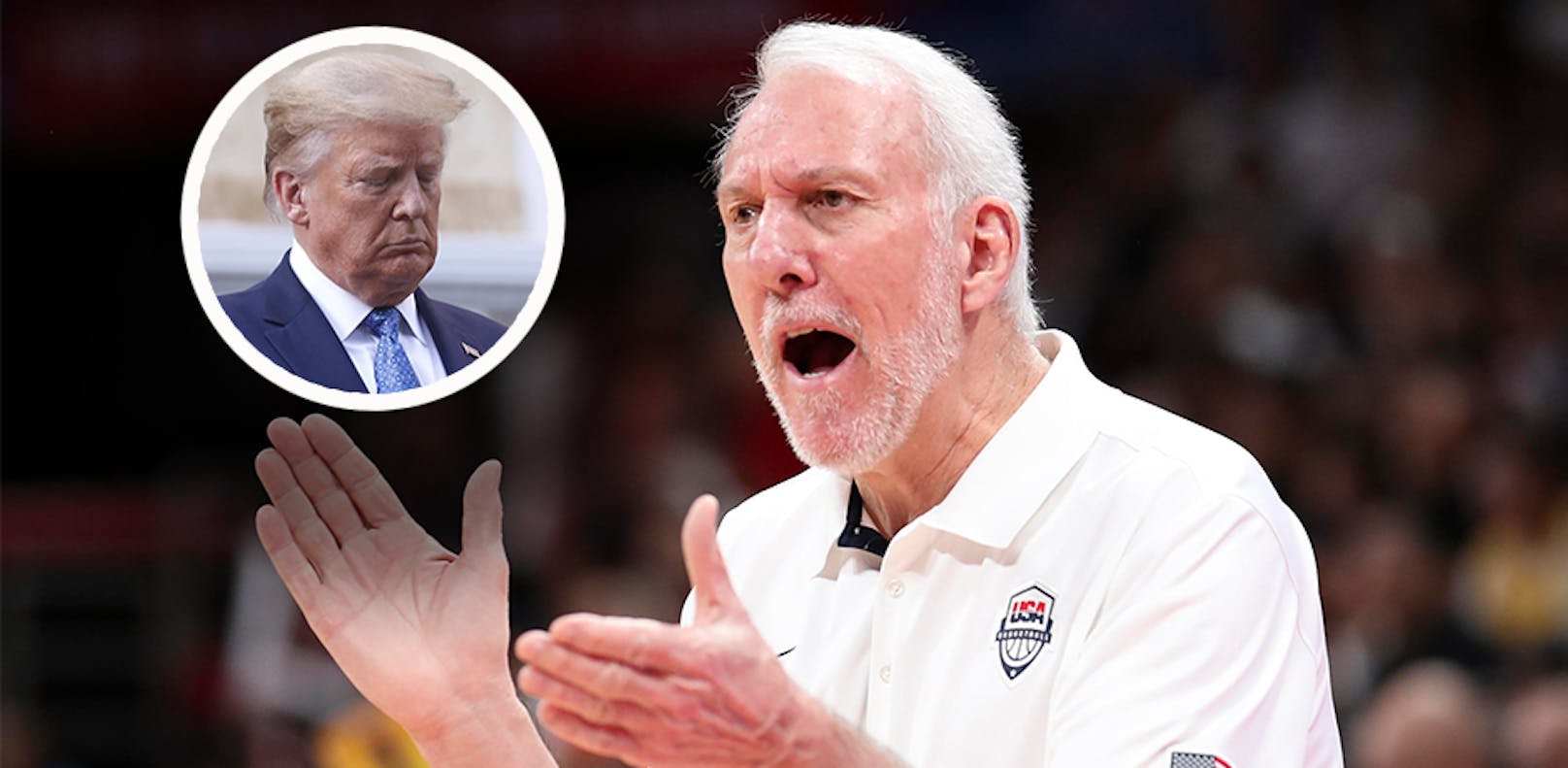 NBA-Coach Gregg Popovich kritisiert US-Präsident Donald Trump.