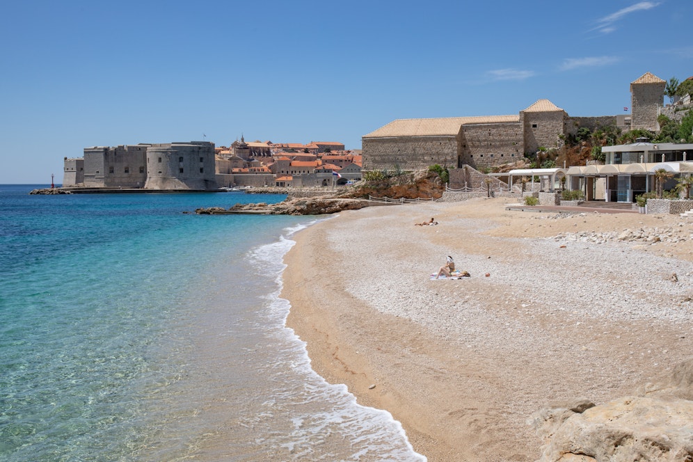 Leere Strände in Dubrovnik.