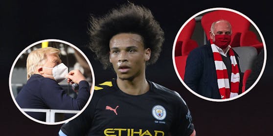 Oliver Kahn und Uli Hoeneß lassen Fans über die Zukunft von Leroy Sane rätseln.