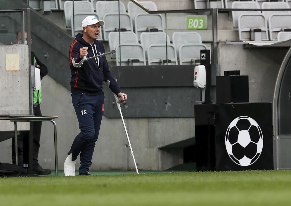 Wattens-Trainer Thomas Silberberger war nach dem Spiel stinksauer. 