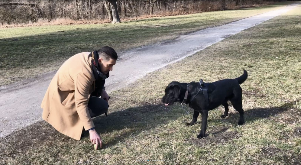 Andeas Moravec und seine Haily sind unzertrennlich