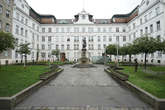 Etwas Grün, viel Stein: der Schlesingerplatz in der Josefstadt