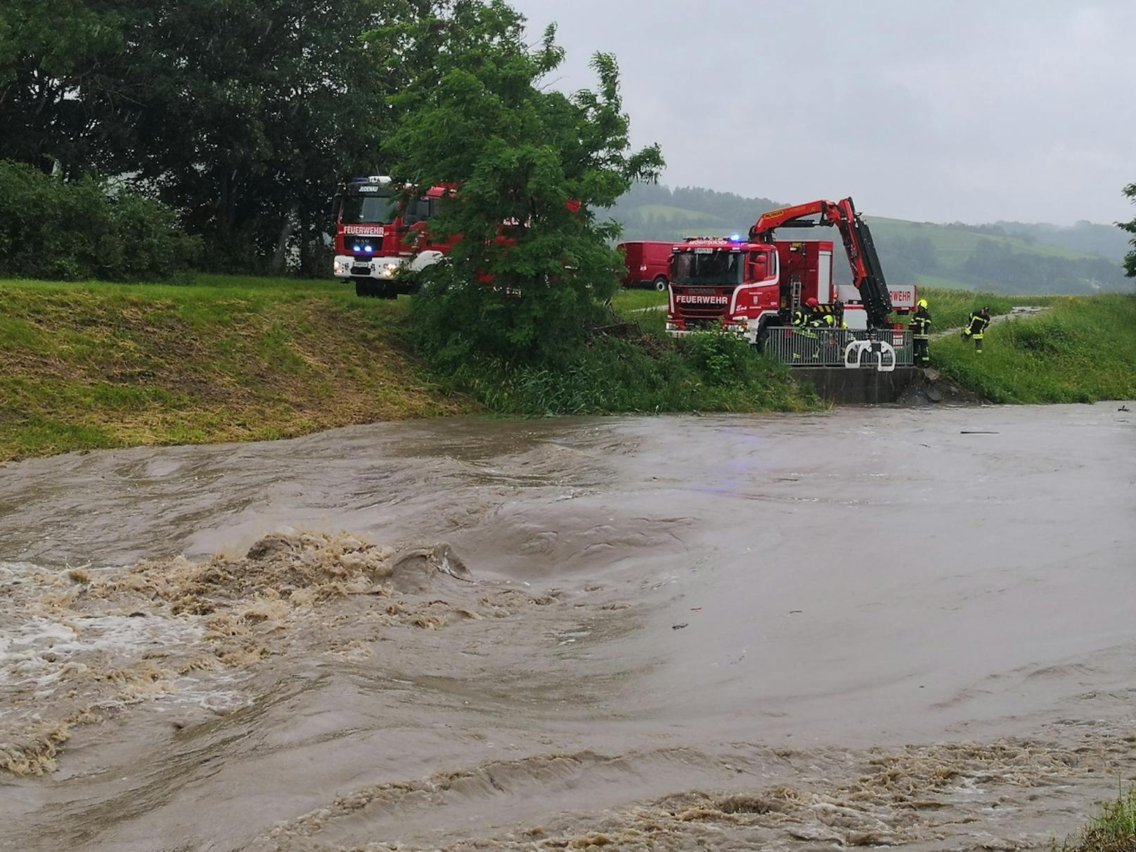Starkregen: Bilder aus dem Bezirk Tulln
