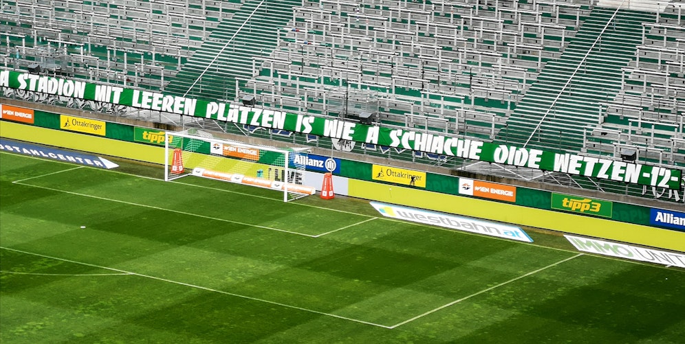 Dieses sexistische Transparent schaffte es ins Allianz Stadion.