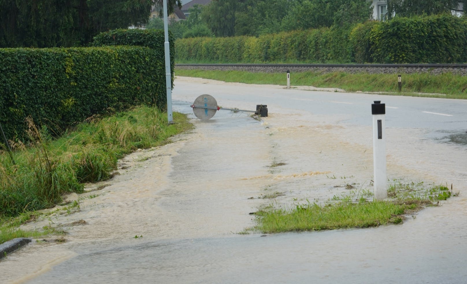 Starkregen: Bilder aus Wieselburg