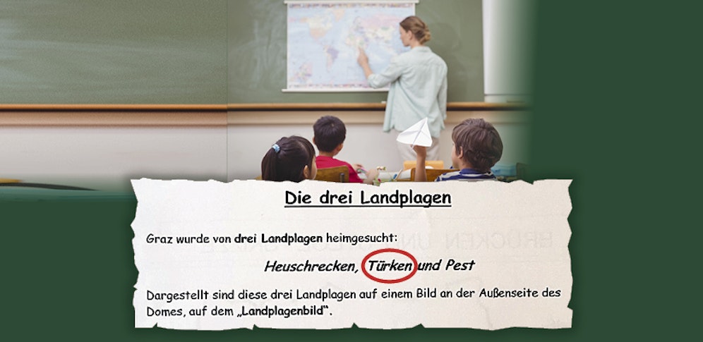 Die drei Landplagen sind Heuschrecken, die Türken und die Pest.