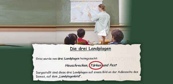 Die drei Landplagen sind Heuschrecken, die Türken und die Pest.