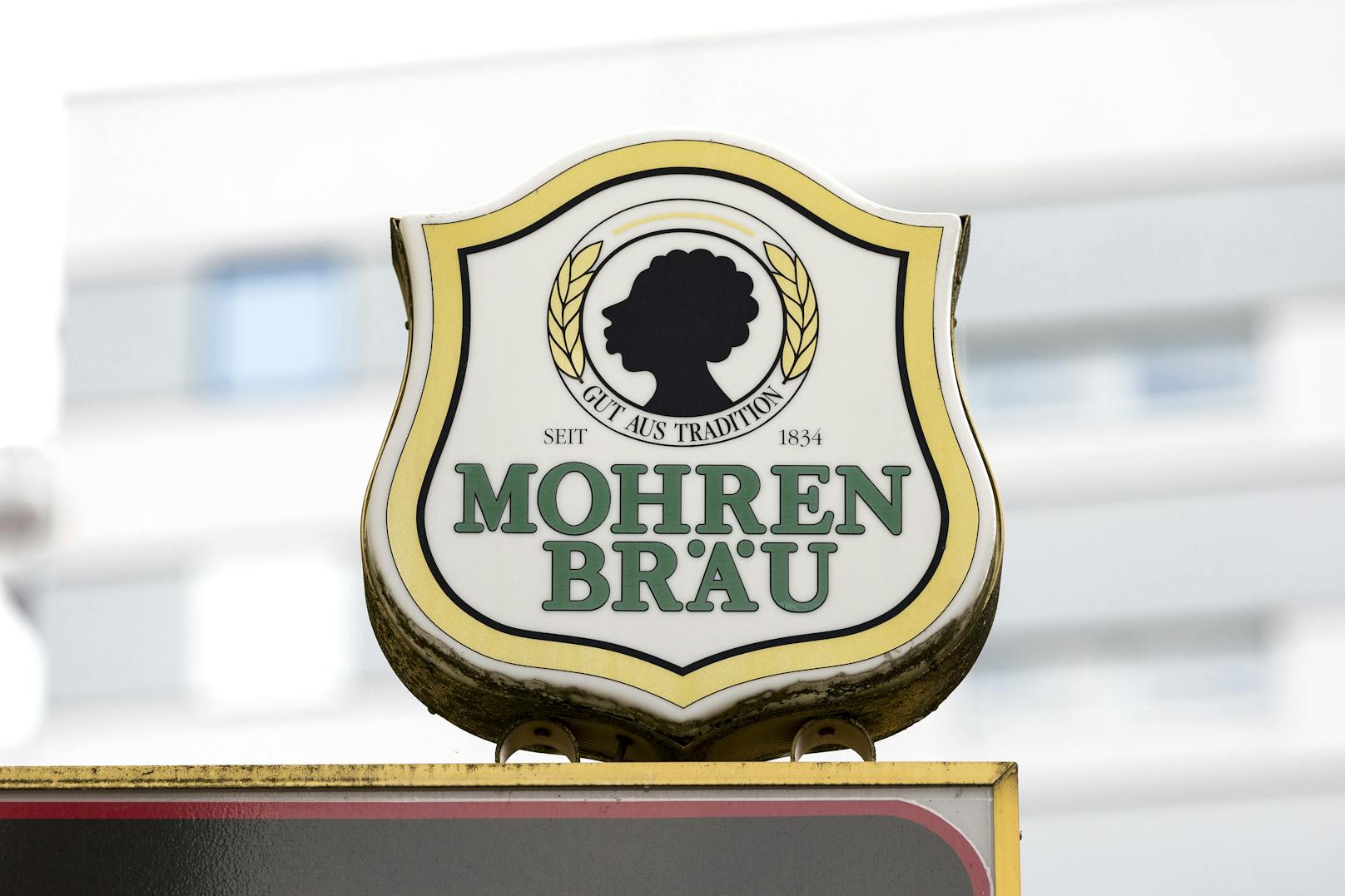 Der Firmensitz von Mohrenbräu in Dornbirn, Vorarlberg.