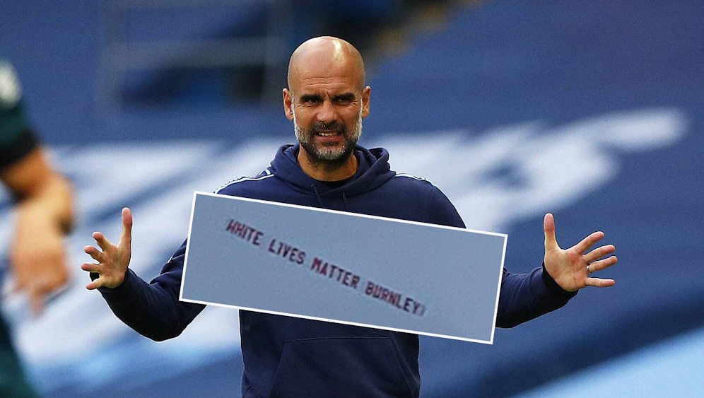 Manchester-City-Coach Pep Guardiola ist fassungslos über die rassistische Aktion