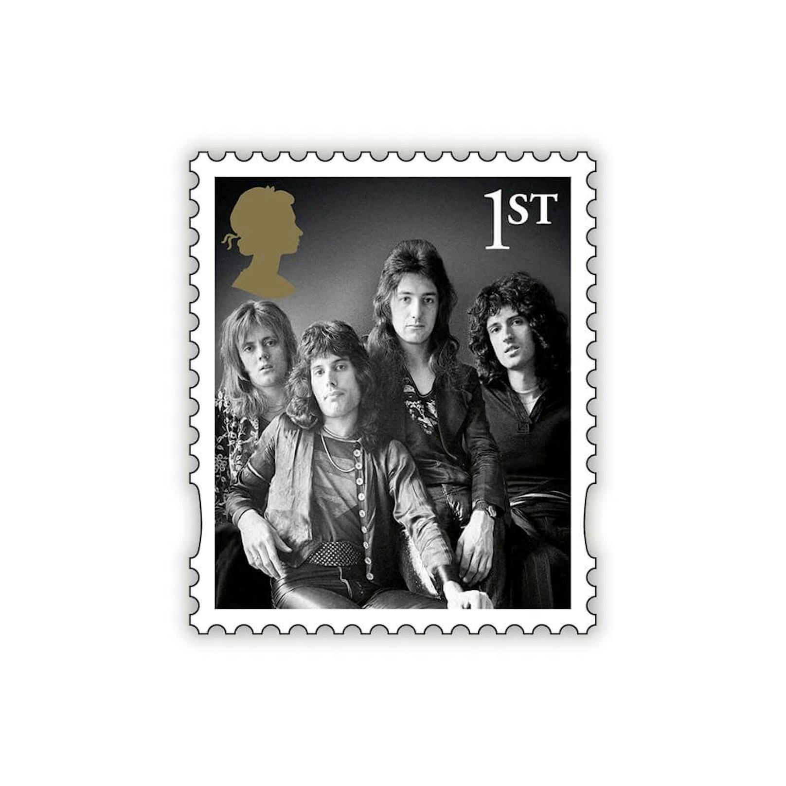 <strong>Queen</strong> ist nach den Beatles und Pink Floyd die dritte Rockband, die von Royal Mail mit einer Briefmarken-Serie geehrt wird.