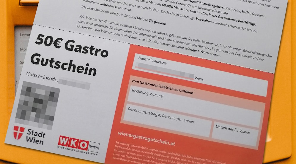 Vor zwei Wochen wurden die Gastro-Gutscheine im Wert von 25 Euro für Singles und 50 Euro für Familien an 950.000 Haushalte versandt. Rund 16,6 Prozent wurde bisher eingelöst, bis Ende September bleibt noch Zeit.