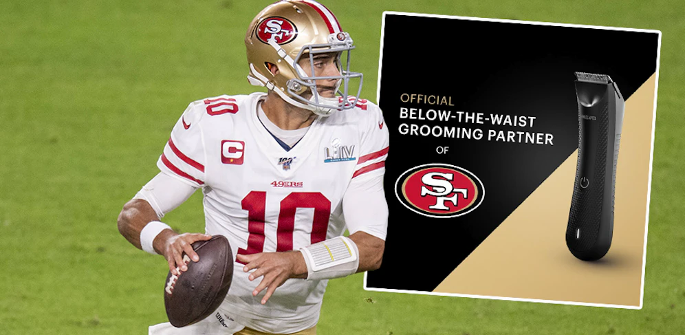 Jimmy Garoppolo rasiert unten rum mit einer neuen Marke