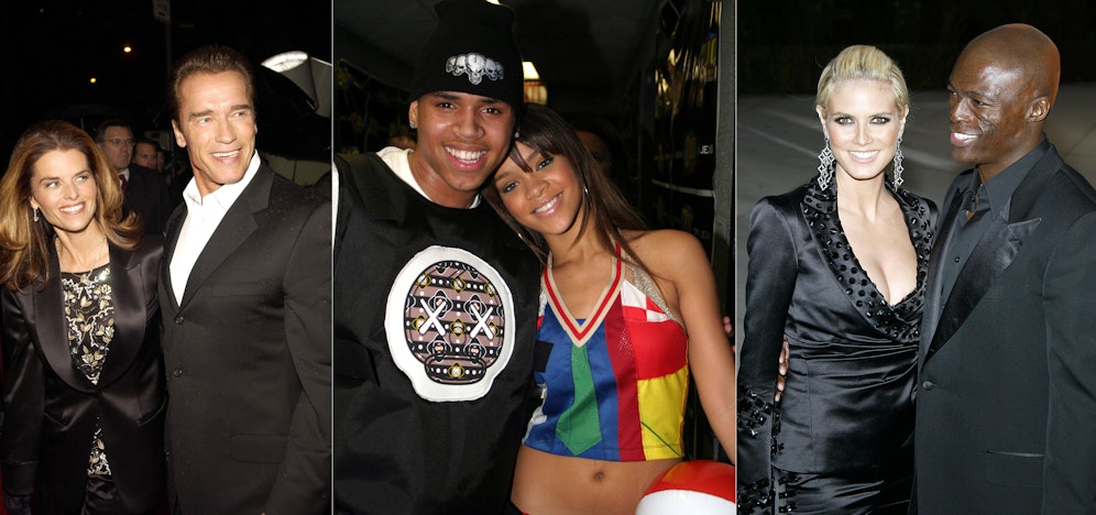 v.l.n.r.: Arnie, Chris Brown und Heidi nahmen es mit der Treue nicht so genau. Sie sind bei weitem nicht die einzigen...