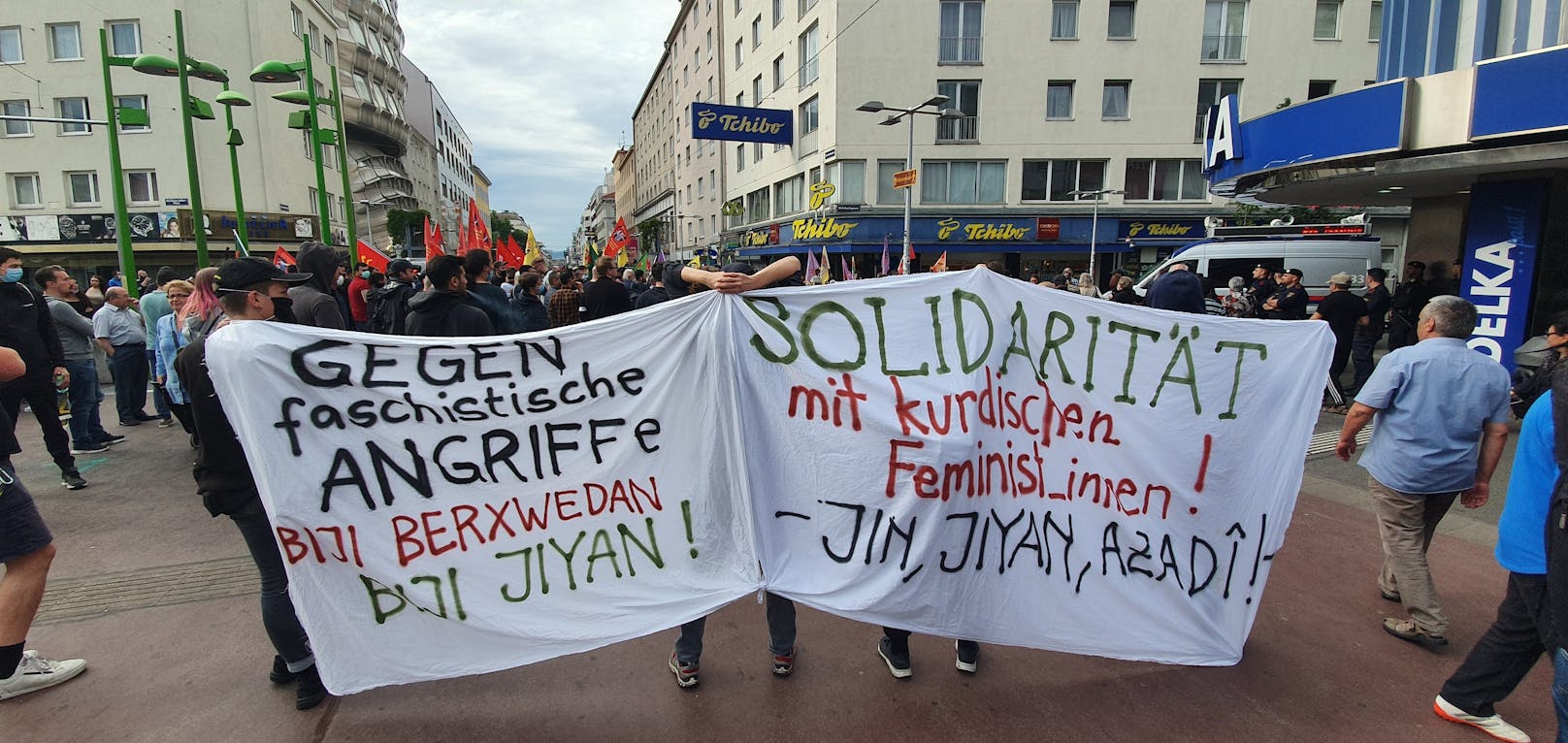 Anti-Faschismus-Demo in Wien-Favoriten