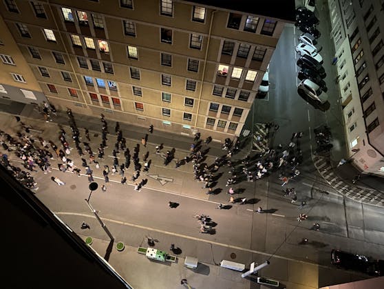 Am Mittwoch kam es zu ungewöhnlichen Szenen in Wien.