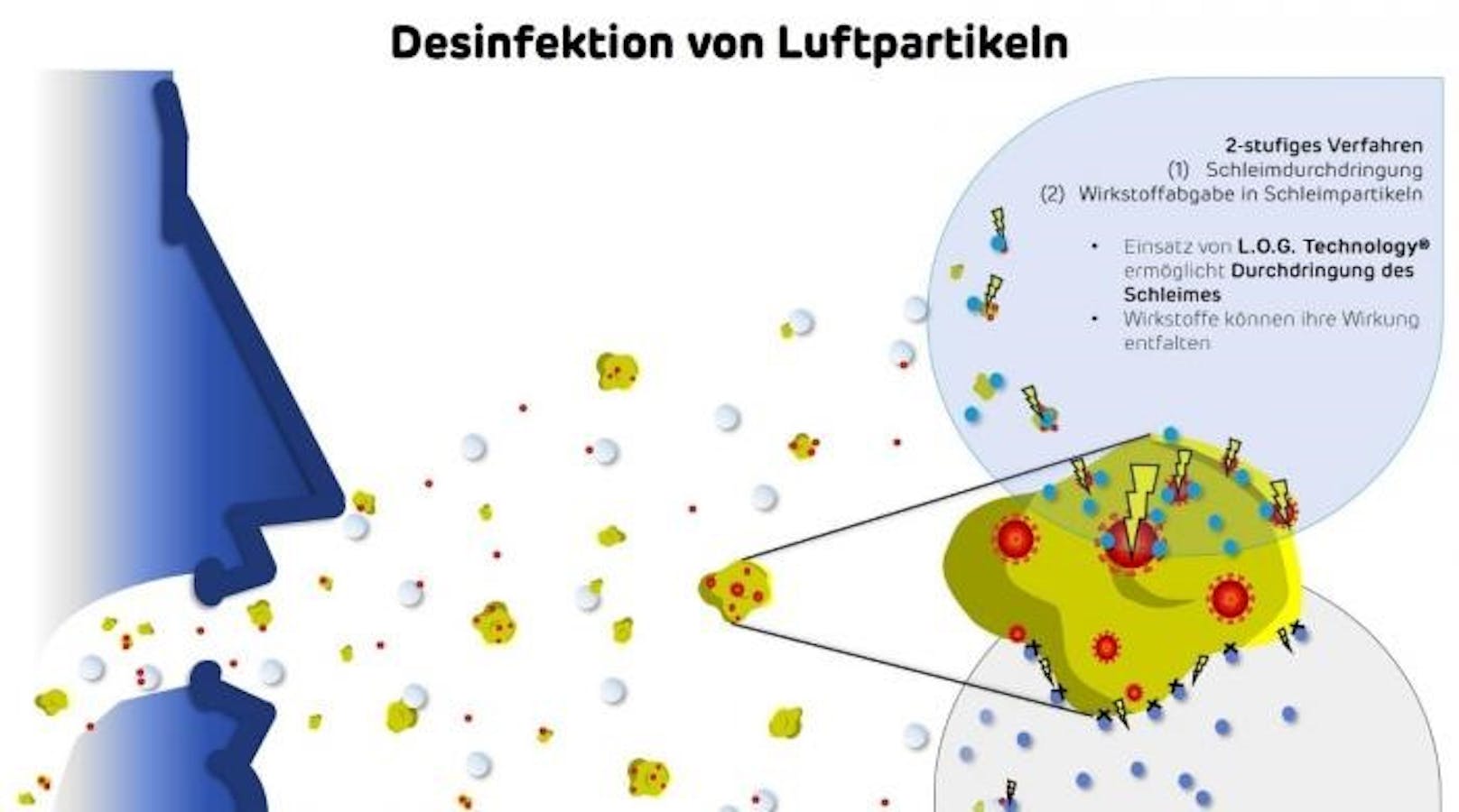 Österreichisches Biotech-Unternehmen CuraSolutions entwickelt natürliches Verfahren zur Reduktion von Keimen und Viren in Aerosolen.