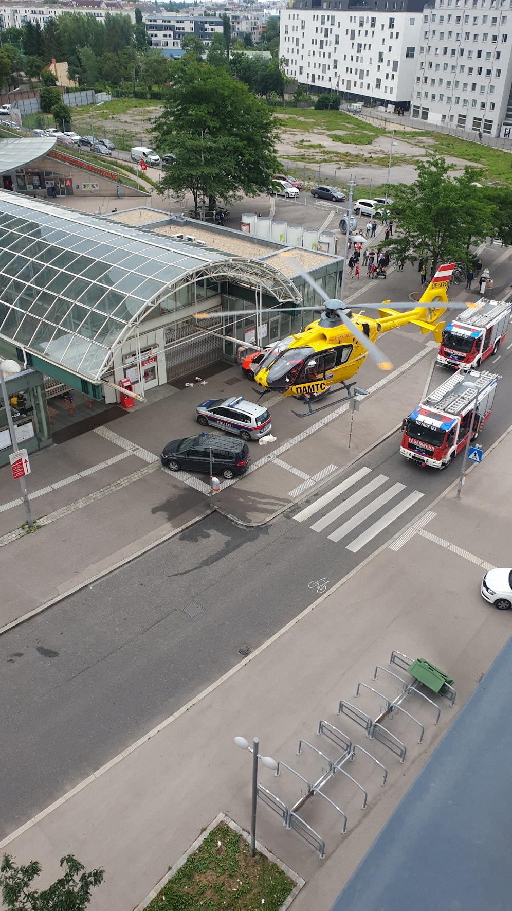 Rettungseinsatz beim Gasometer