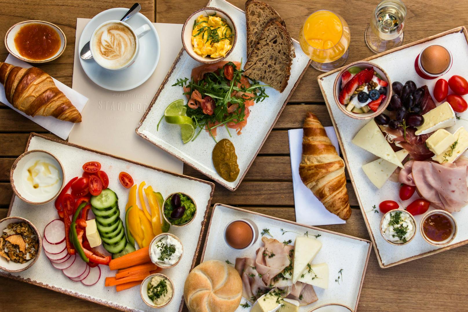 Von "Wiener" über das "Business" bis zum "Luxus"-Frühstück wird im Stadtboden jedem etwas geboten.