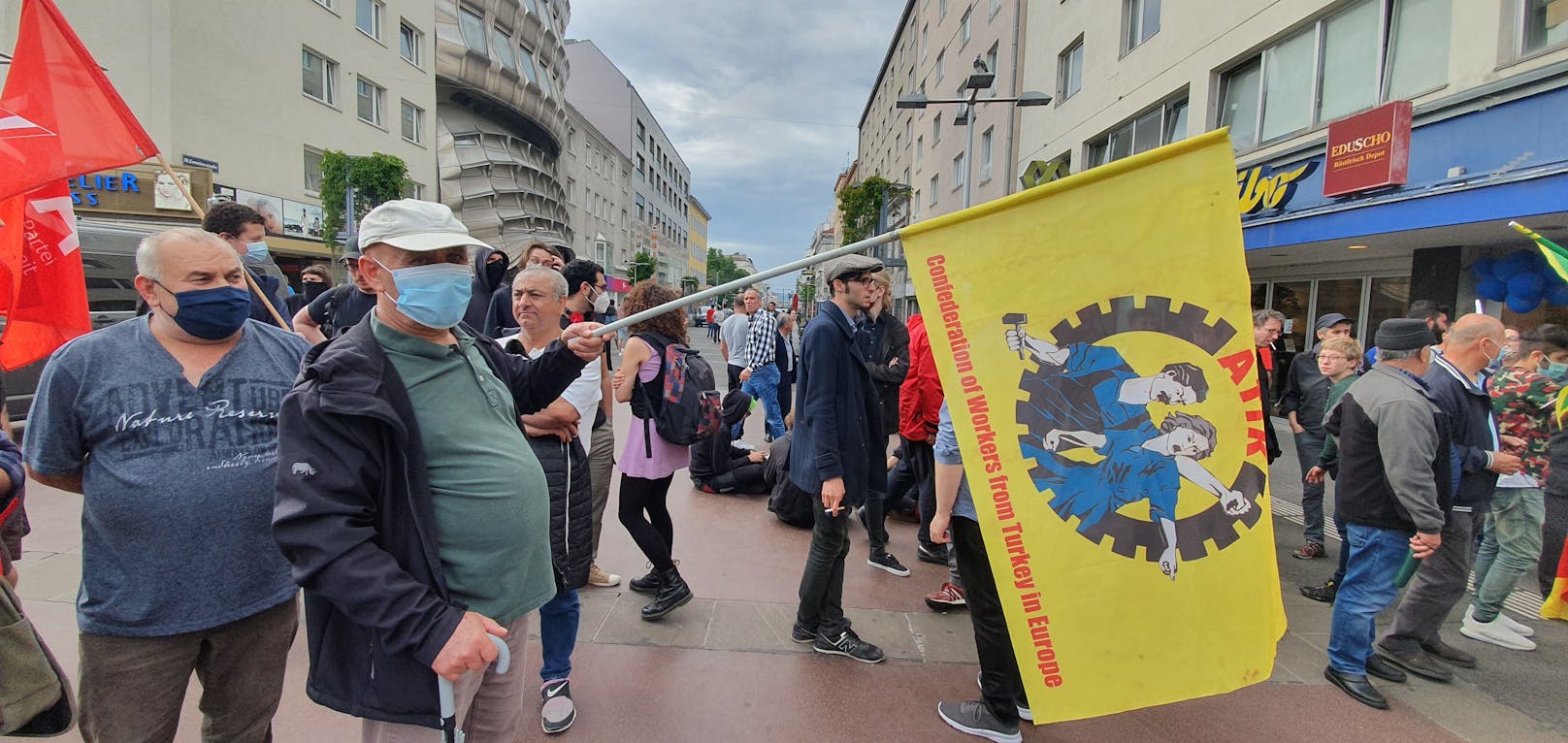 Anti-Faschismus-Demo in Wien-Favoriten