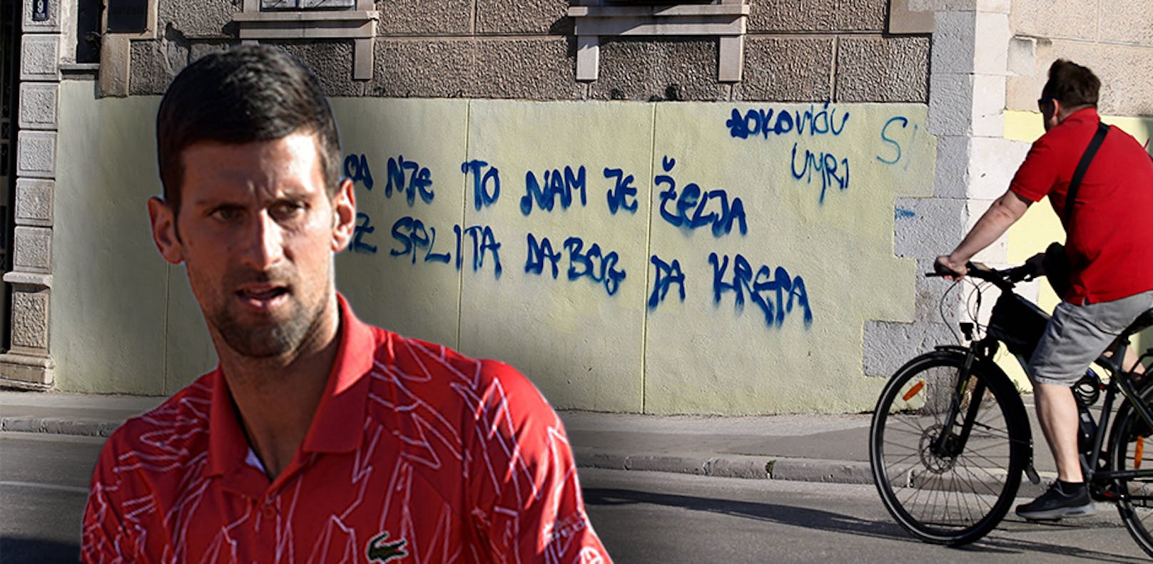 Das Widerliche Graffiti in Split. 